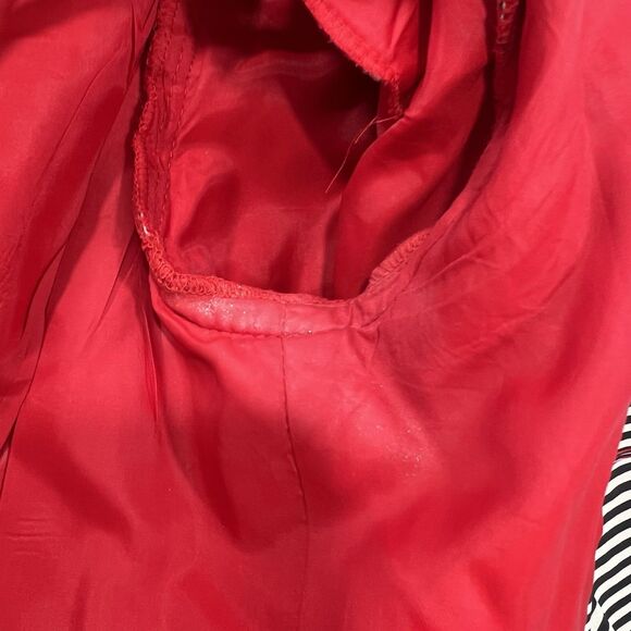 VINTAGE Richard Warren RED Short Sleeve Jacket Sz 6 double breasted 80s - Picture 9 of 16